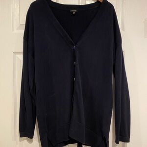 Talbots Navy Blue Cardigan Sweater